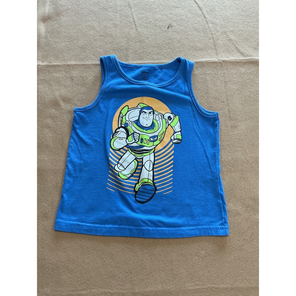 Jumping Beans Tank Top Toddler Boys 5T Disney Blue Buzz Lightyear Toy Story